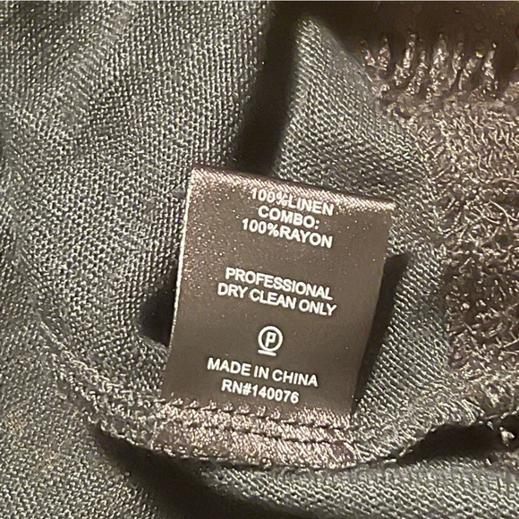 Generation Love x Revolve Martha Lace Cold Shoulder Top 100% Linen - Size Large - Picture 6 of 10